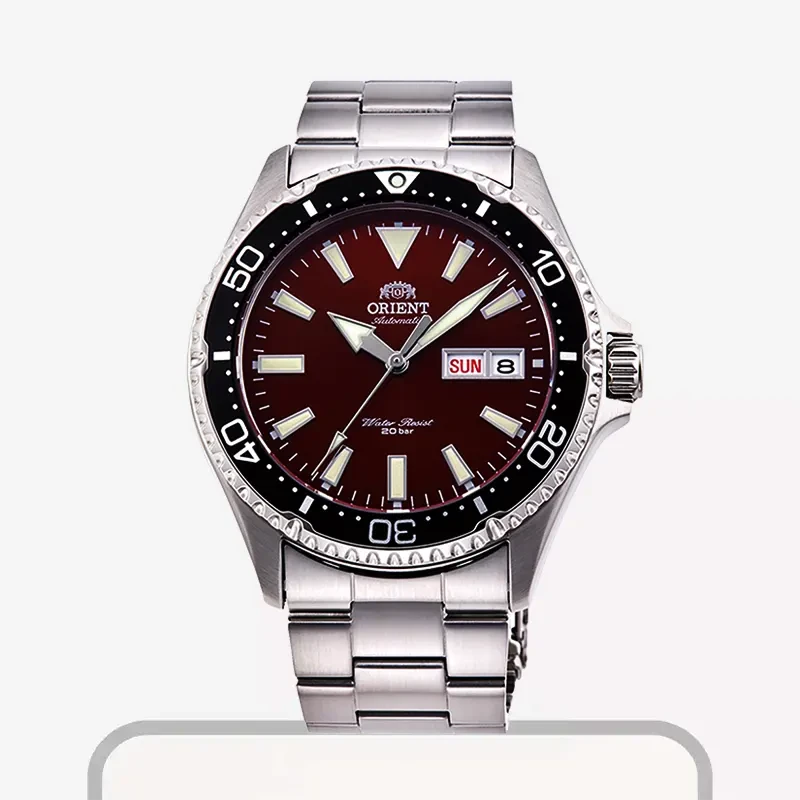 Orient Kamasu Automatic Plabe Maroon Dial Men's Watch- RA-AA0003R